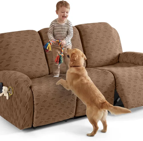 Vista 69 de TAOCOCO Funda para Reclinable de 3 Piezas, Fundas para Silla Reclinable, Funda Elástica de Jacquard para Silla Reclinable, Protector de Muebles