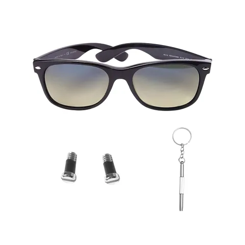 Vista 2 de Tornillo de repuesto para lentes de sol compatible con gafas de sol RayBan RB2132 RB4165 RB4371, con destornillador
