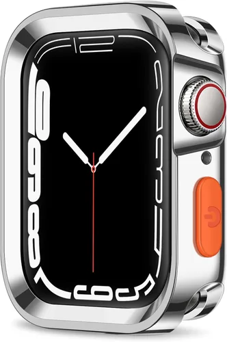 Vista 19 de Estuche Resistente Compatible con Apple Watch Case 41mm 40mm Series 9/8/7/6/5/4/SE3/2/1, Funda Protectora Amortiguadora de TPU Flexible y Suave
