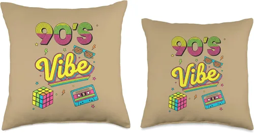 Vista 3 de 90s Nostalgia Retro Apparel - 90'S Vibe Retro Throw Pillow