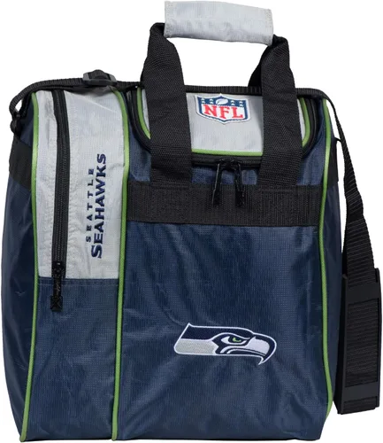 Vista 19 de KR Strikeforce Officially Licensed NFL Single Bowling Ball Tote Bag with Shoe Compartment