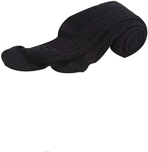 Vista 4 de HLJgift 3 pares de pantalones de algodón para bebés y niñas (4T6T, negro, blanco y gris)