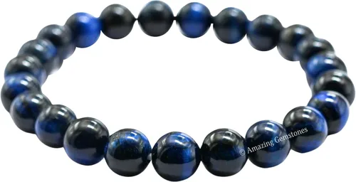 Vista 564 de Amazing Gemstone Crystal Bracelet for Women Men's Gifts - Protection Healing Crystal Bracelet - 8mm Gemstone Beaded Stretchable Bracelet Pulseras