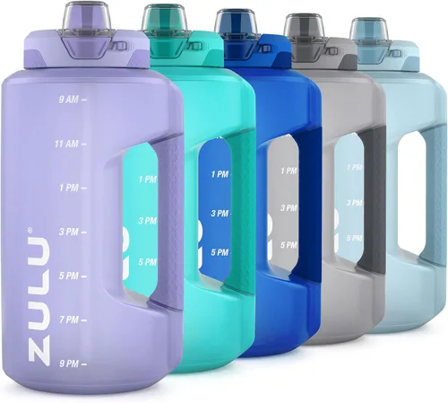 Vista 13 de Goals - Botella de agua de medio galón con pajita