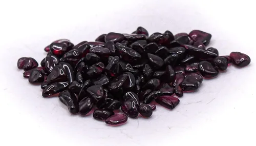 Vista 5 de HQRP 3.53 oz (3.5 onzas) de granate, rojo oscuro, piropo almandino, piedras pequeñas pulidas, piedras naturales pulidas de calidad, piedras