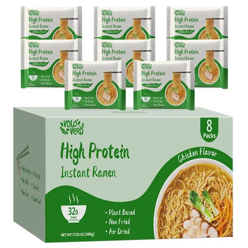 Vista 11 de VOLO VERO Ramen alto contenido en proteínas, fideos de proteína vegetal