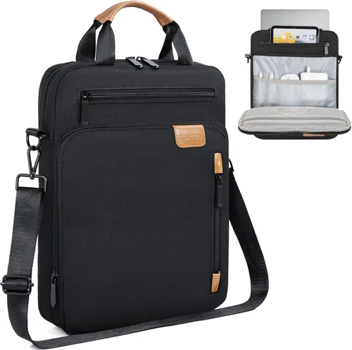 Vista 15 de TORIBIO Funda acolchada para portátil de 15 pulgadas Gris