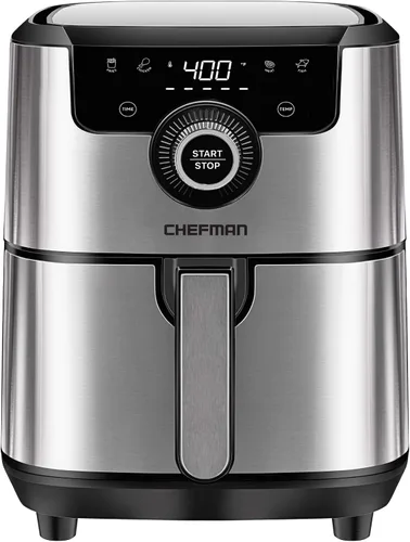 Vista 8 de Chefman TurboTouch Easy View - Freidora de aire, la forma más conveniente y saludable de cocinar sin aceite, te permite ver la comida cocinarse
