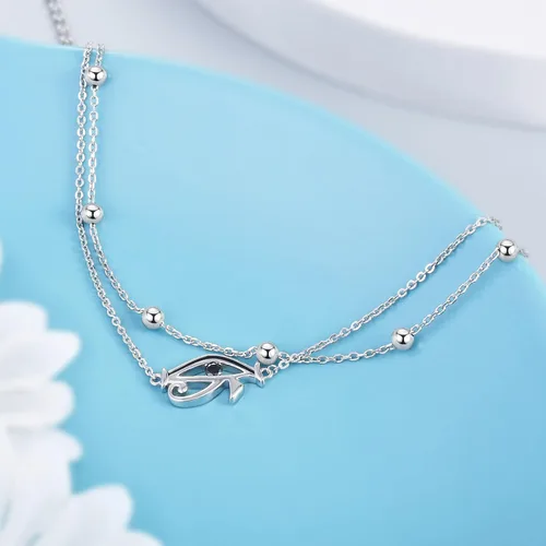 Vista 54 de CHIC & ARTSY Tobilleras delicadas de plata de ley S925 para verano, pulsera de tobillo ajustable multicapa para playa, joyería de pie para mujer