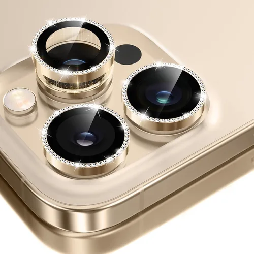 Vista 45 de GolbinBox Protector de lente de cámara para iPhone 13 Pro/13 Pro Max, ajuste invisible 1:1, vidrio templado 9H, funda individual de metal ultra HD