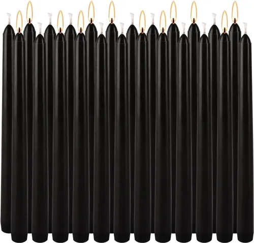 Vista 11 de 100 velas de iglesia con protectores de goteo para servicio devocional de vigilia a la luz de las velas, caja de 100 velas, blancas sin aroma de 5