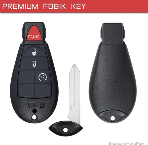 Vista 2 de StandardAutoPart Control remoto de entrada sin llave compatible con Jeep Cherokee 2014 2015 2016 2017 2018 2019 2020 2021 GQ4-53T (4 botones RS)