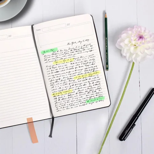 Vista 7 de Cuaderno negro para el trabajo, cuadernos de 8 x 6 pulgadas para tomar notas y escribir, diario de negocios de tapa blanda y bloc de oficina sin