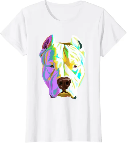 Vista 19 de Colorida camiseta Dogo Argentino, Negro, S
