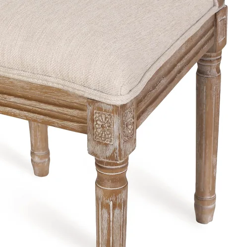 Vista 12 de Christopher Knight Home Regina Silla de comedor, madera, beige + natural