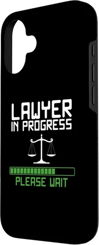 Vista 2 de Lawyer in Progress Scales of Justice Law School Student Case for iPhone 16