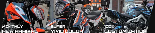Vista 3 de Kit gráfico para DUCATI Multistrada 1200/1260 Enduro Graphic Decal Kit (DC-B) (Multistrada 1260 Enduro, Brillante)