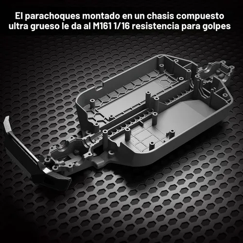 Vista 6 de MEW4 Coche RC sin escobillas de 1/16, camiones todoterreno RC 4X4, autos RC portátiles rápidos 26.1 mi/h para adultos, auto RC de alta velocidad