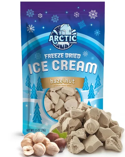 Vista 50 de Arctic Farms Trozos de Helado Liofilizado Empaquetados y en Caja - No se Derrite (1 libra, S'mores)