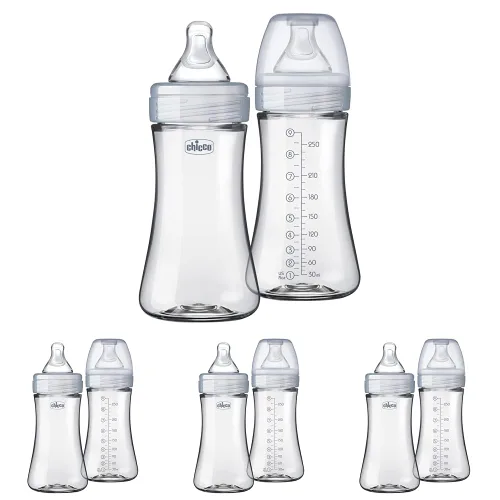 Vista 11 de Chicco Biberones híbridos Duo para bebés, interior de vidrio y exterior