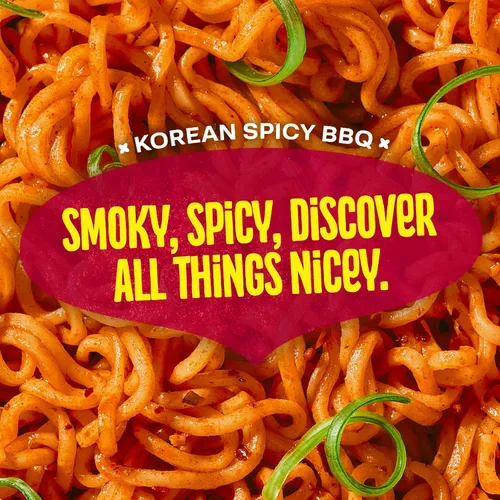 Vista 3 de Maggi Paquete de 24 fideos para barbacoa picantes coreanos
