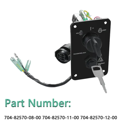 Vista 5 de Panel de interruptores principal Conjunto de panel de interruptor de llave de motor Caja de control de encendido y apagado compatible con Yamaha