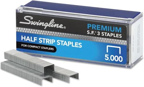 Vista 3 de Swingline 35440 S.F. 3 Premium Cincel Point 105 Count Half-Strip Grapas 5000/Caja