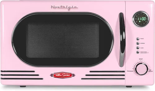 Vista 29 de Nostalgia Retro - Horno de microondas para encimera - Incluye 12 ajustes preprogramados y reloj digital - 0.9 pies cúbicos - 800 vatios - Amarillo