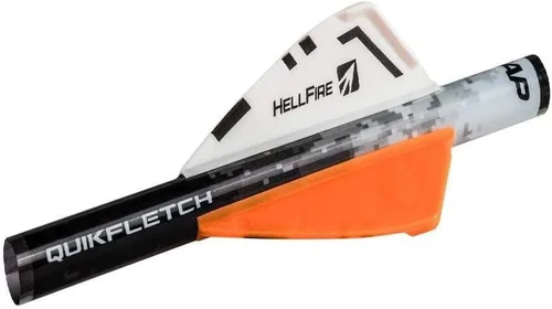 Vista 6 de New Archery Products NAP Quikfletch Hellfire Plumas de 2" Sistema de Empennado de Flechas