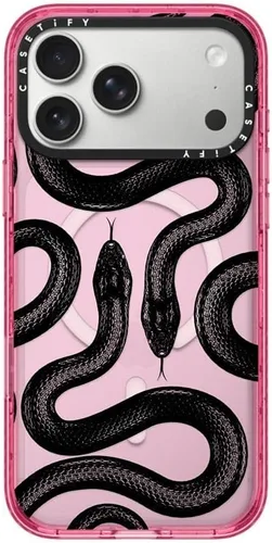 Vista 69 de CASETiFY Impact iPhone Air Case [Delgada/Compatible con Magsafe / 8.2 ft. Protección contra Caídas de Grado Militar 4X] - Lazos - Rosa Arcos