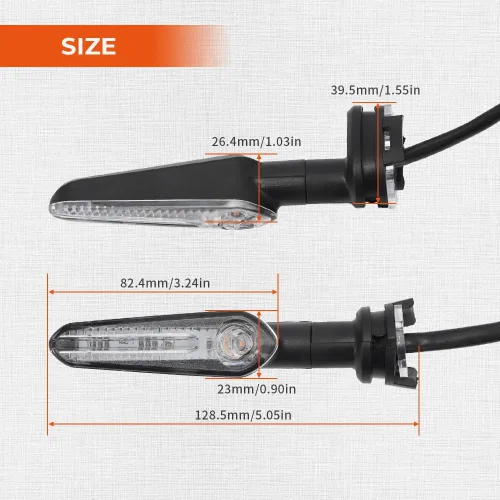 Vista 9 de motoparty Luz de señal de giro LED para Yamaha MT07 Tracer 700 XJ6 FZ6 MT09 900 MT10 YZF R1 R3 R6 R6S FZ6 FZ1 FZ Fazer FZ6R FZ07 FZ8 FZ09 TMAX MT-09
