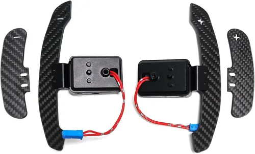 Vista 5 de Cambio magnético de paletas de coche para BMW M2 M3 M4 G87 G20 G30 G80 G82 F80 F82 F87 F30 F32 Z4 G29 F20 F30 F31 F32 F33 G22 G23, fibra de carbono