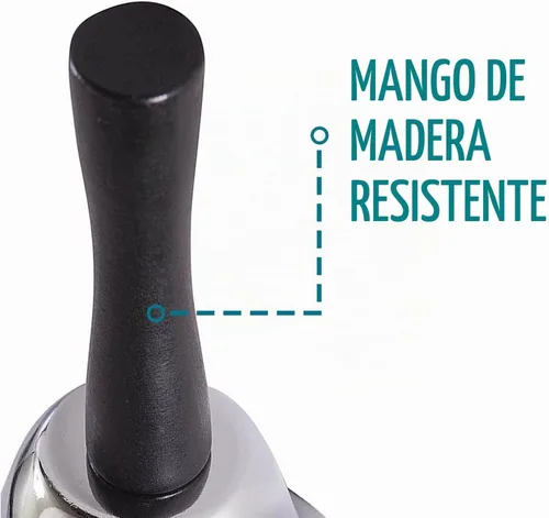 Vista 7 de Campana de llamada Duro-Med, plata y negro