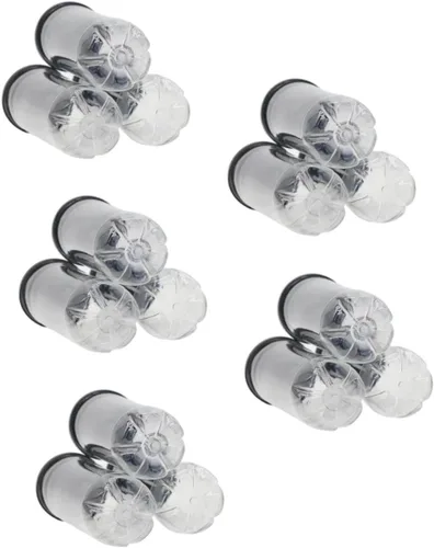 Vista 11 de Toddmomy 6 unidades de cilindro de tenis transparente contenedor negro para pelotas de tenis con tapa, organizador de almacenamiento de pelotas