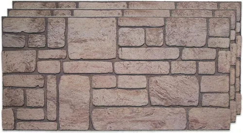 Vista 45 de IZODEKOR Paneles de pared 3D con efecto ladrillo, revestimiento, aspecto de piedra, revestimiento de espuma de poliestireno para sala de estar