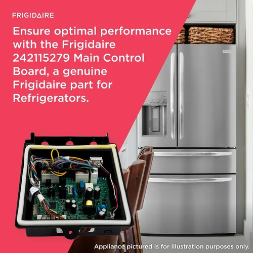 Vista 5 de Frigidaire 242115279 Tablero de control principal para refrigeradores, negro