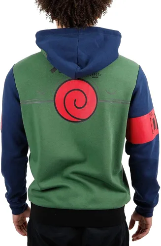 Vista 4 de Suéter con capucha Kakashi Hatake de Naruto Cosplay