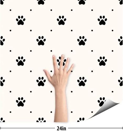 Vista 4 de SpeedWallpaper 3301 - Papel tapiz extraíble para perros en blanco y negro