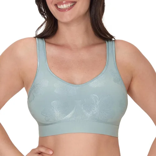 Vista 24 de Bali Sujetadores sin aros para mujer - Comfort Revolution - Brasier sin aros - Ajustable y de apoyo - Talla grande para mujer Trópico de almendras