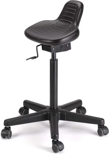 Vista 5 de Jobri BetterPosture AX Taburete ajustable para usuarios de escritorio de pie, taburete ergonómico para sentarse y estar de pie