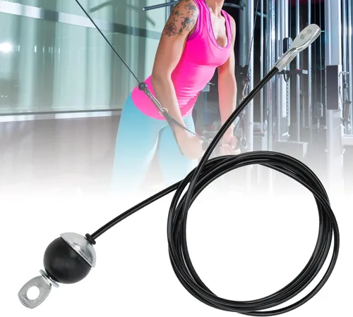 Vista 5 de Gym Cable Wire Rope,Fitness Pulley Replacement Cable, Safe and Easy to Install Heavy Duty Steel Wire Rope for Home Gym Fitness,Specialty