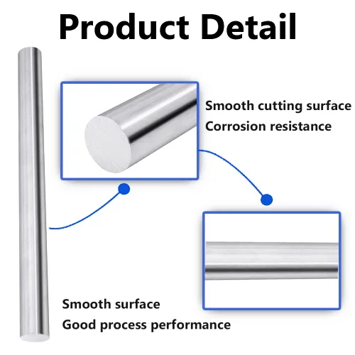 Vista 4 de Feelers Varilla redonda de aluminio de 1" (25mm) de diámetro, varilla sólida de aluminio 6061 para manualidades DIY, 12" de longitud, 1 pieza