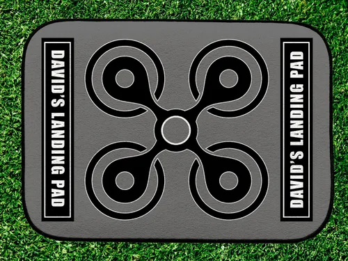 Vista 4 de Artylicious Almohadilla de aterrizaje personalizada para drones – Almohadilla gris de 17.3 in x 12.6 in DP102, Mavic 3, Mavic Air 2/2S, Mavic Mini