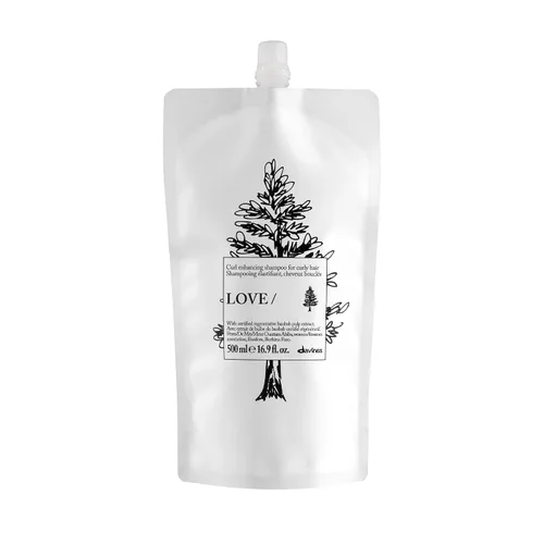 Vista 15 de Davines LOVE/Curl Shampoo, Creamy Taming Cleanser for Wavy & Curly Hair - Enhances Elasticity, Volume & Softness - Hydrating Baobab Pulp Formula