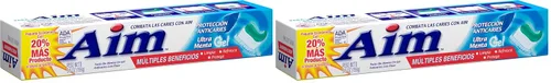 Vista 7 de Aim Aim Cavity Protection - Pasta de dientes en gel de menta, 5.5 onzas (paquete de 3)