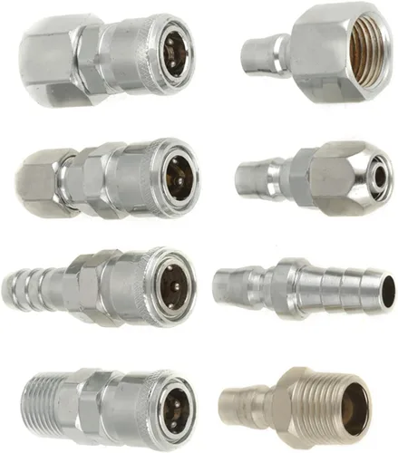 Vista 4 de Conector de acoplamiento S 8 unids Bsp 1/2 manguera neumática compresor de aire acoplador rápido enchufe enchufe conector conjunto