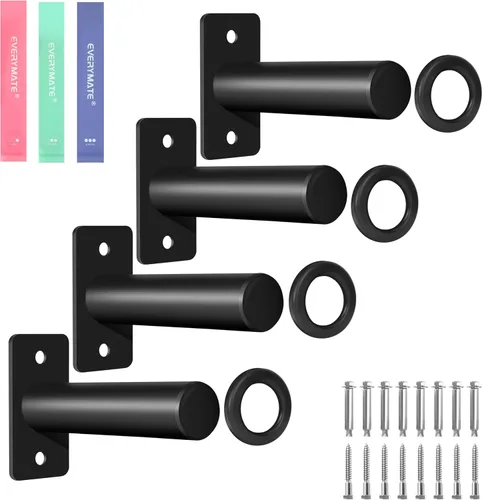 Vista 9 de EVERYMATE Soporte para placas de peso, soporte de placa de peso de montaje en pared para placas de parachoques, capacidad máxima de peso de 330