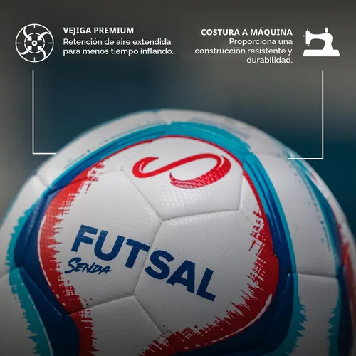 Vista 2 de Senda Belem Balón de Futsal para Entrenamiento Blanco
