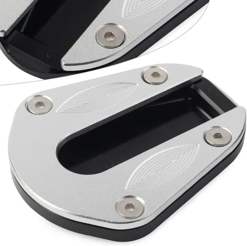 Vista 6 de FSFY Soporte Del Motor Pie Lateral Soporte Ampliador Placa Kickstand Pad para BENELLI TRK 502 Negro