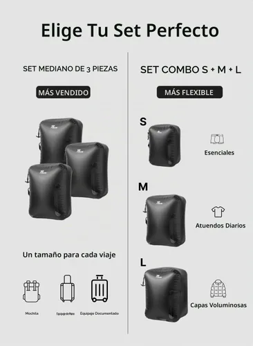 Vista 10 de Bolsas de vacío para viajes con bomba inalámbrica, cremallera abierta de 180°, impermeable IP67, bolsas de compresión reutilizables que ahorran